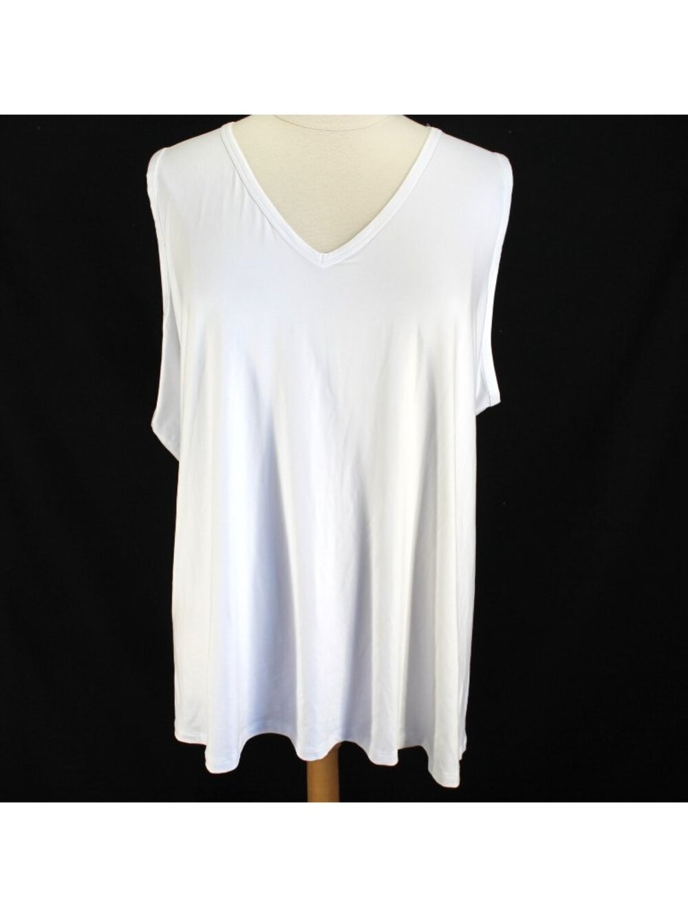 Livi Lane Bryant Tank Top Womens Size 38/40 White Sleeveless Open Back with Ties